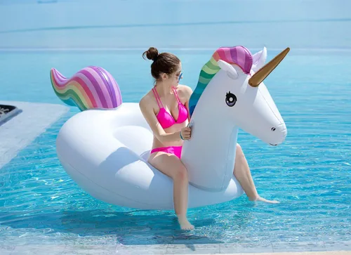 Miniatura 4 de Jasonwell - Flotador inflable para piscina, válvulas rápidas, grande, retráctil, multiuso, para niños y adultos, XXXL