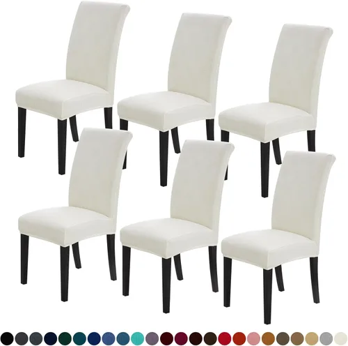 Miniatura 9 de Joccun Fundas para Sillas de Comedor Juego de 2, Fundas Elásticas para Sillas de Comedor Fundas para Sillas de Comedor Protector de Asiento, Funda