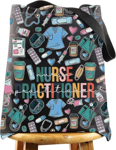 Miniatura 9 de WZMPA Enfermera practicante bolsa de cosméticos médico NP regalo enfermera practicante graduación maquillaje cremallera bolsa bolsa para enfermera