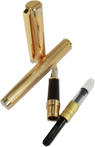 Miniatura 5 de Gullor Pluma estilográfica más noble estilo simple Jinhao 155 dorado