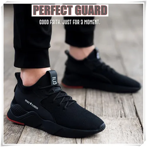 Miniatura 6 de CORANSBER Zapatos de seguridad con punta de acero para hombres y mujeres, zapatillas de trabajo transpirables, ligeras, zapatos industriales