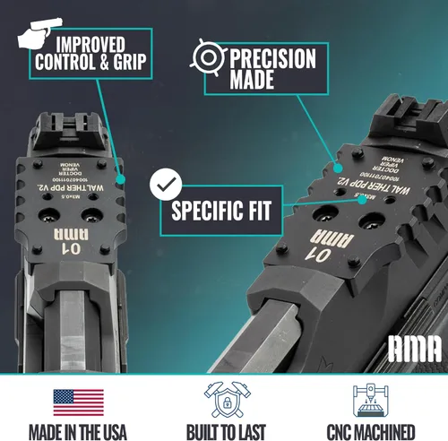 Miniatura 3 de Placa adaptadora Super Grip para Walther PDP V2, serie F compatible con Trijicon, Holosun, Leupold, Shield, Docter