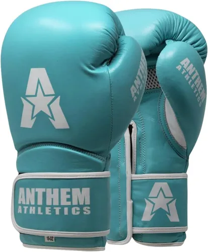 Anthem Athletics Stormbringer Guantes de boxeo de cuero de grano completo para hombres y mujeres, guantes de boxeo Muay Thai de 12 onzas, 14 oz o 16