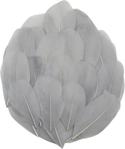 Miniatura 11 de 50 plumas de ganso naturales, plumas artesanales de 2 a 3 pulgadas para centros de mesa, plumas coloridas a granel para fiestas de Gatsby, vestidos