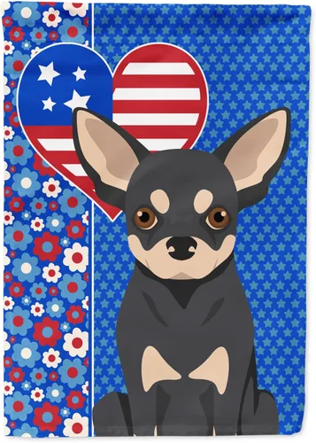 Miniatura 278 de Caroline's Treasures WDK5119GF - Bandera de jardín americana de Airedale Terrier de Estados Unidos, color negro y tostado, bandera decorativa