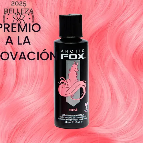 Miniatura 2 de ARCTIC FOX - Tinte de color semipermanente para cabello vegano y libre de crueldad, color rosa (4 onzas líquidas, Frose)