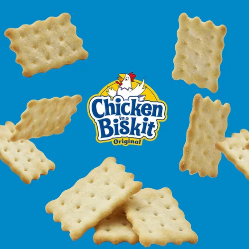 Miniatura 5 de Chicken in a Biskit Galletas horneadas originales, aperitivos a granel, 6 cajas de 7.5 onzas