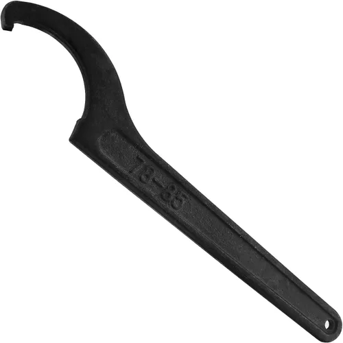 Miniatura 9 de Llave de Tuerca de Gancho en C, Herramienta de Ajuste Negra de Acero al Carbono para Tuerca Redonda de Portabrocas de 45-52mm 1.772-2.047 in