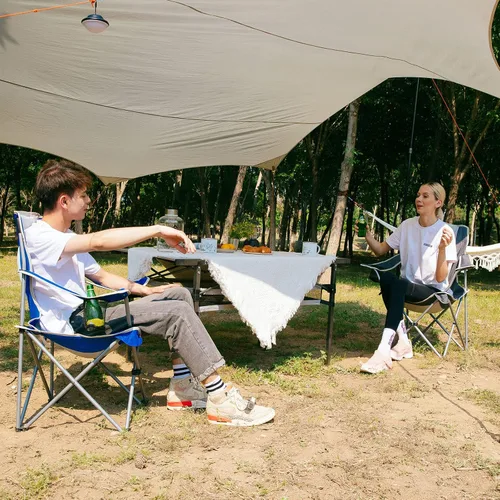 Miniatura 2 de KingCamp Silla de camping ligera para exteriores, sillas plegables para exteriores, sillas para adultos, silla cuádruple portátil al aire libre