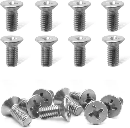 Mission Automotive, paquete de 8 tornillos rotores de disco de freno de acero inoxidable, tornillos de retención para delanteros y traseros de 8pcs