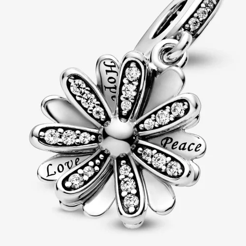 Miniatura 4 de PANDORA Flor de margarita brillante circonita cúbica transparente Metal