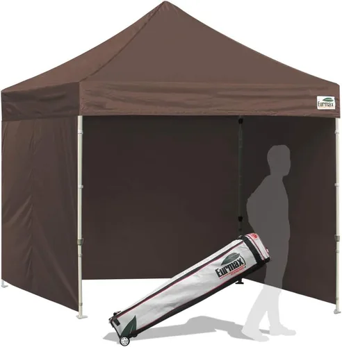 Miniatura 117 de Eurmax Tienda de campaña desplegable de 8 x 8 de Estados Unidos, con bolsa rodante patentada sin puntas, 4 paredes extraíbles con cremallera, toldo