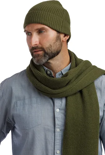 Miniatura 27 de Fishers Finery Sombrero con puños acanalados de cachemira 100% pura para hombre; ultra felpa