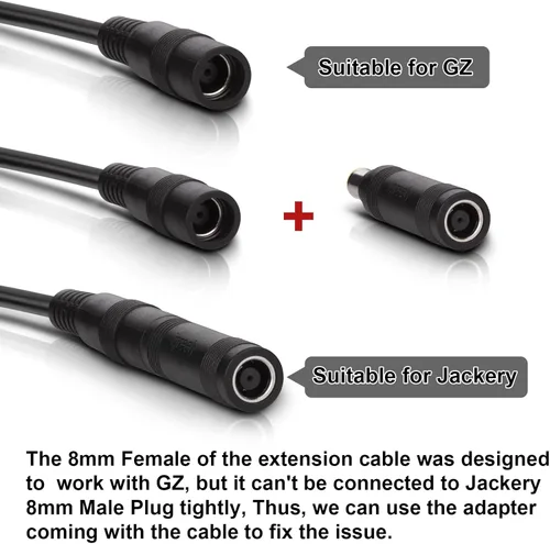 Miniatura 3 de iGreely Cable adaptador divisor en Y de 0.315 pulgadas para panel solar, RV, automotriz, marina y estación de energía portátil, compatible