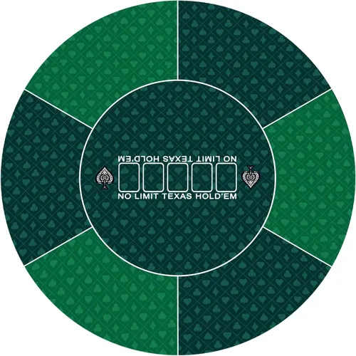 Miniatura 13 de nuveti Alfombrilla de póquer redonda de 61/79/119/140/160 cm para Texas Holdem Mesa de póquer portátil con diseño Art Deco para jugar cartas, 24.0