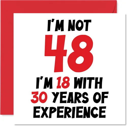 Miniatura 14 de Tarjeta de cumpleaños número 100 para mujeres y hombres, no 100, soy 18 con 82 años de experiencia, divertida tarjeta de felicitación de feliz