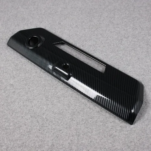 Miniatura 3 de Beautost Compatible con Ford F-150 2021 2022 2023 2024 2025 F150 cromado para puerta trasera trasera (fibra de carbono negro)