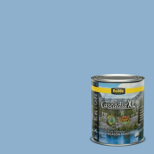 Miniatura 68 de Rodda Paint CASCADIA XL Pintura e imprimación satinada exterior en uno, cuarto de galón, Acapulco Dive