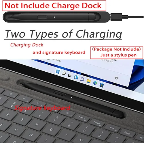 Miniatura 5 de Slim Pen 2 compatible con Microsoft Surface Pro 8 Pro 9 Pro X Pro 10, lápiz digital compatible con Surface Laptop Studio, precisión y escritura