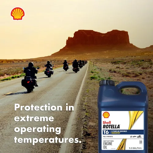 Miniatura 6 de Shell Rotella T6 - Aceite de motor totalmente sintético 5W-40, 2.5 galones (paquete de 2)