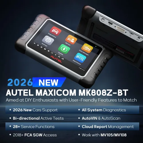 Miniatura 5 de Autel MaxiCOM MK808Z-BT Escáner de diagnóstico - Herramienta de escaneo bidireccional funciona como MK900BT, hasta MK808S MX808S MK808Z, más de 28