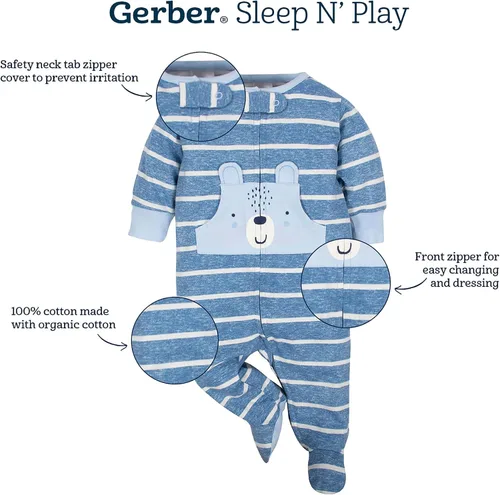 Miniatura 5 de Gerber Sleep N Play - Paquete de 2 para bebé niño