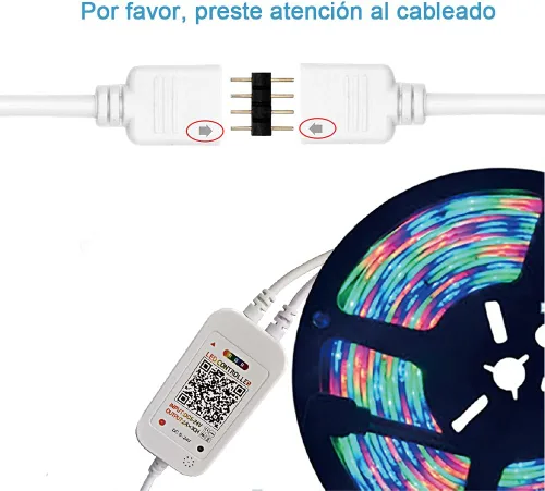 Miniatura 6 de Controlador de tira de luz LED, con control de aplicación y modo de sincronización de música, con función de ajuste de colores ilimitados