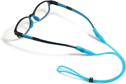Miniatura 3 de Correa de silicona suave para gafas, ajustable, ligera, antideslizante, con extremos de bucle flexibles