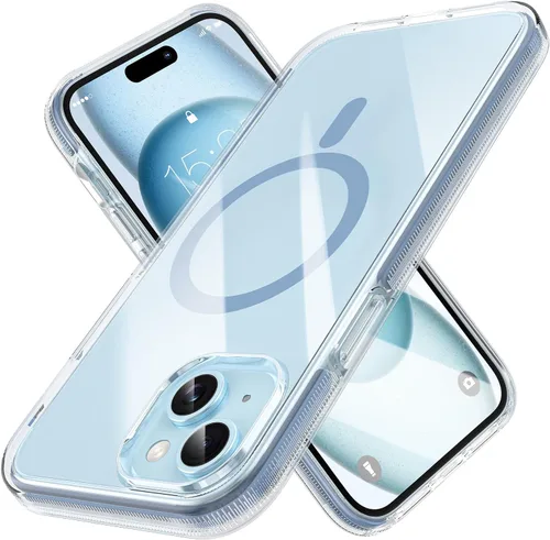 Miniatura 20 de MILPROX Compatible con iPhone 16 Pro Funda – con protector de pantalla – Compatible con MagSafe – Diseño magnético claro transparente – Que no se