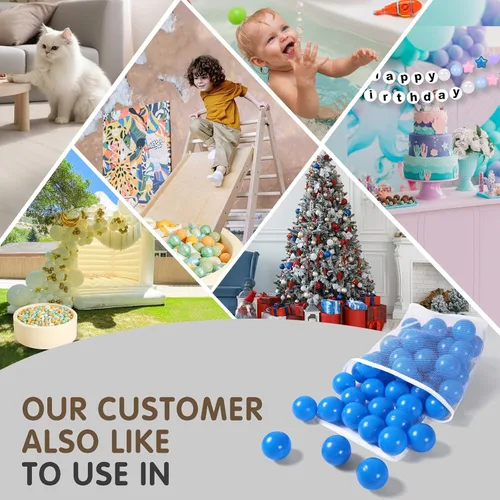 Miniatura 7 de Realhaha Large Plastic Balls for Ball Pit Kid Playball 50/100count 2.76inch Large Ball Pit Balls for Baby Kids Non Toxic Crushproof Bpa-free