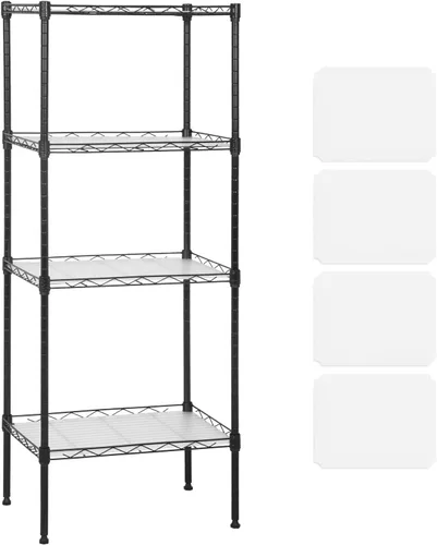 Miniatura 18 de Estantería metálica de almacenamiento de 6 niveles de 208.8 cm x 121.92 x 45.72 cm, con ruedas, resistente estante con capa de acero, cromado