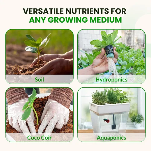 Miniatura 6 de Humboldts Secret Paquete de kit de iniciación Fertilizante para plantas de interior y exterior y nutrientes hidropónicos Base A y B, calMag