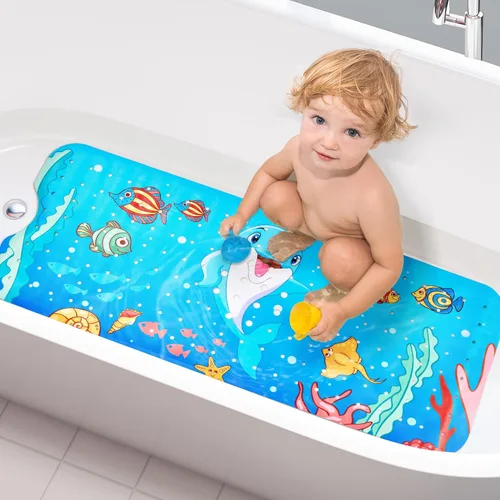 Miniatura 8 de Vannokor Tapetes para Bañera para Baño 27x14 Pulgadas, Tapete de Baño para Bañera se Siente Genial en Pies Cansados, Amigable Lavable a Máquina