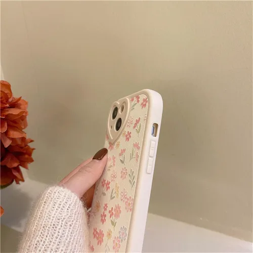 Miniatura 6 de Ownest Funda compatible con iPhone 13 Pro Max con bonito patrón floral de flores para mujeres y niñas, funda de silicona suave con protección