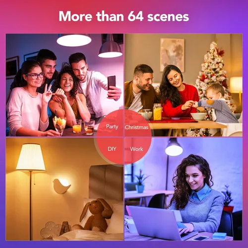 Miniatura 7 de OREiN Matter - Bombilla inteligente, bombillas inteligentes con control remoto que funcionan con Apple Home, Alexa, Google Home, SmartThings