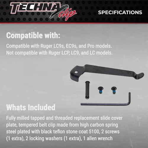 Miniatura 5 de Techna Clip Conceal Carry Belt Clip 2-Negro