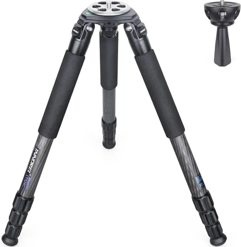 Trípode portátil de fibra de carbono INNOREL LT324C profesional resistente trípode con adaptador de 2.953 in para cámara, fotografía de pájaros,