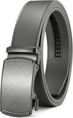 Miniatura 42 de CHAOREN Cinturón para hombre de cuero con trinquete - Ajuste personalizable, estilo sin esfuerzo (35 mm)
