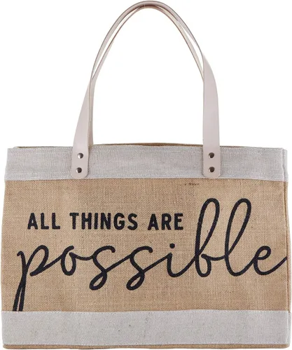 Miniatura 8 de Creative Brands Faithworks - Bolsa de mano inspiradora para el mercado de yute