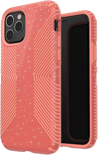 Miniatura 10 de Speck Productos Presidio2 Grip - Funda compatible con iPhone 11 Pro, gris grafito/gris catedral/negro/rojo sangre