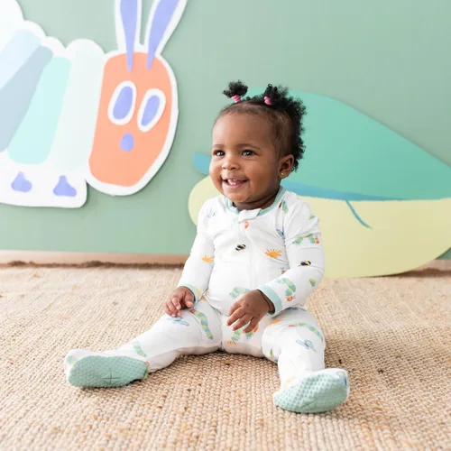Miniatura 102 de KYTE BABY Pies unisex con cierre de cremallera, rayón hecho de bambú, 0-24 meses