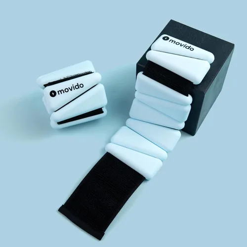 Miniatura 7 de Movido - Pesas ajustables para muñeca y tobillo 1 libra cada una (2 por juego) Pesos ajustables para entrenamiento para mujeres y hombres