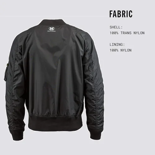 Miniatura 5 de Alpha Industries MA-1 Skymaster Chamarra de aviador impermeable para hombre.