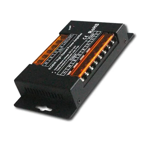 Miniatura 2 de Amplificador de señal LED de 4 canales RGBW 5-24VDC 8A/CH repetidor utilizado para agregar más módulos LED RGBW, tiras LED RGBW o luces LED RGBW