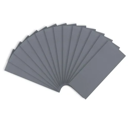 Miniatura 36 de Papel de lija de grano 120, hojas de lijado en seco y húmedo de 9 x 3.6 pulgadas para acabado de muebles de madera, lijado de metal y pulido