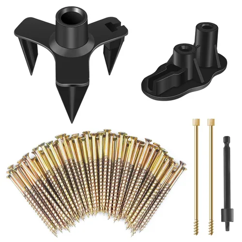 Kit de reparación de suelos chirriantes, kit de tornillos para arreglar suelos para la mayoría de suelos de madera, elimina el ruido chirriante