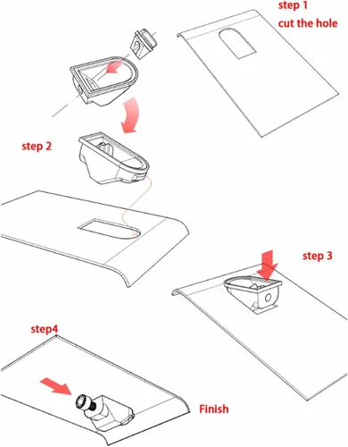 Miniatura 3 de Dilwe Manija de bisagra de puerta a control remoto, plástico, kit de manijas de bisagra de puerta de automóvil para T4 1/10 piezas de actualización