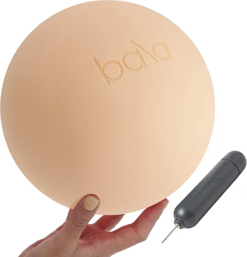 Miniatura 8 de Bala Pelota de pilates, pelota de ejercicio sin peso, pequeña pelota de yoga de 8 pulgadas para barra, estiramiento, fuerza y entrenamiento básico
