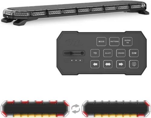Miniatura 14 de SpeedTech Lights Super Takedown K-Force Elite 47 Barra de luz LED – 180 LED, 540 W montaje en techo advertencia de emergencia para policía, Ámbar