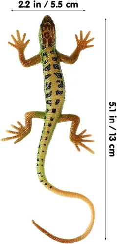 Miniatura 4 de Toddmomy Modelo de lagarto de simulación – Juguete realista de lagarto de plástico de cuatro patas para niños, juguete educativo de reconocimiento